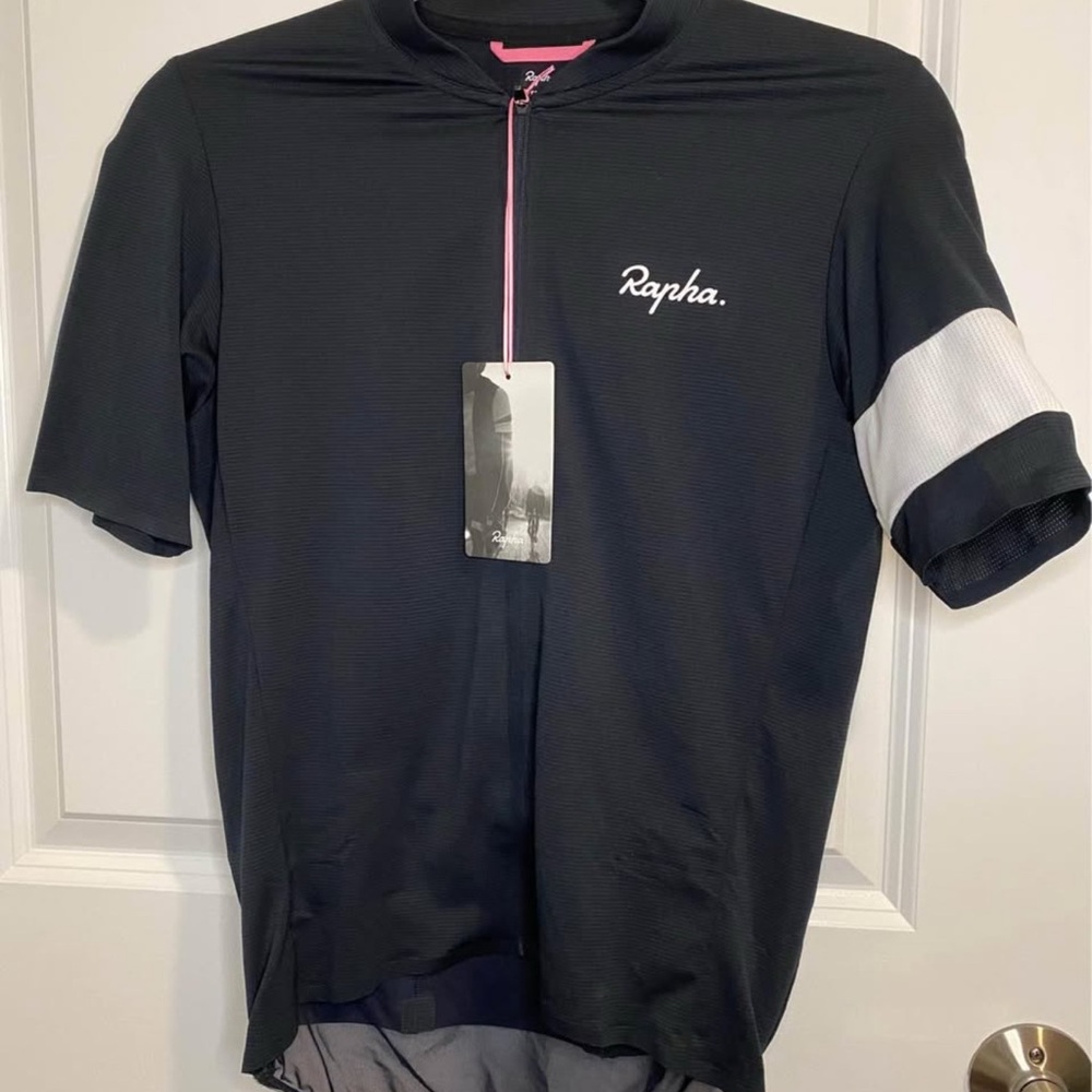Rapha Mens Pro Team Jersey Classic Flyweight Cycling Jersey Small Black